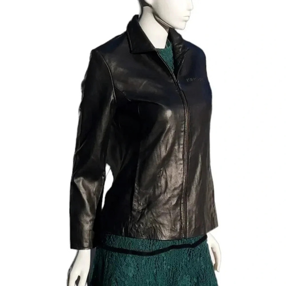NWT Reed Genuine Leather Black Womens Jacket Small - Picture 5 of 16
